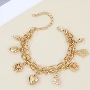 Gold Charm Bracelet